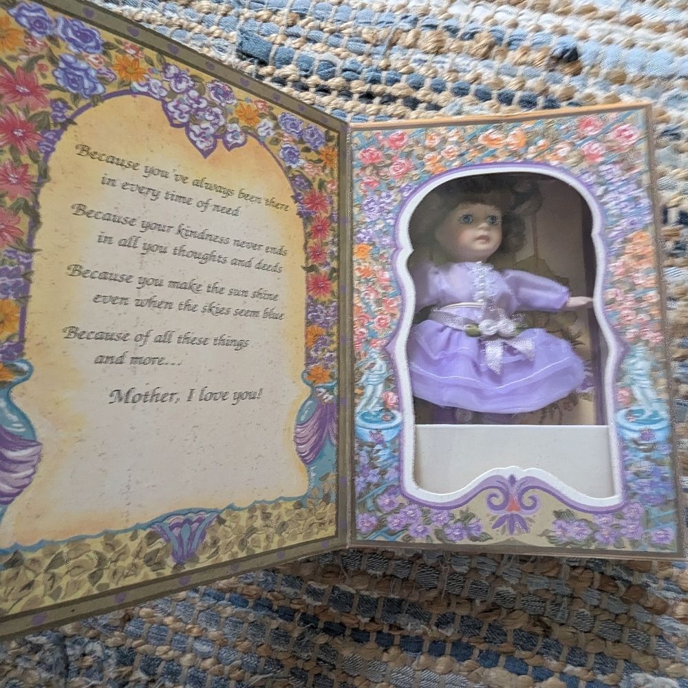 Marie Osmond Mother’s Day Greeting Card Doll 1994 Knickerbocker Porcelain Limite